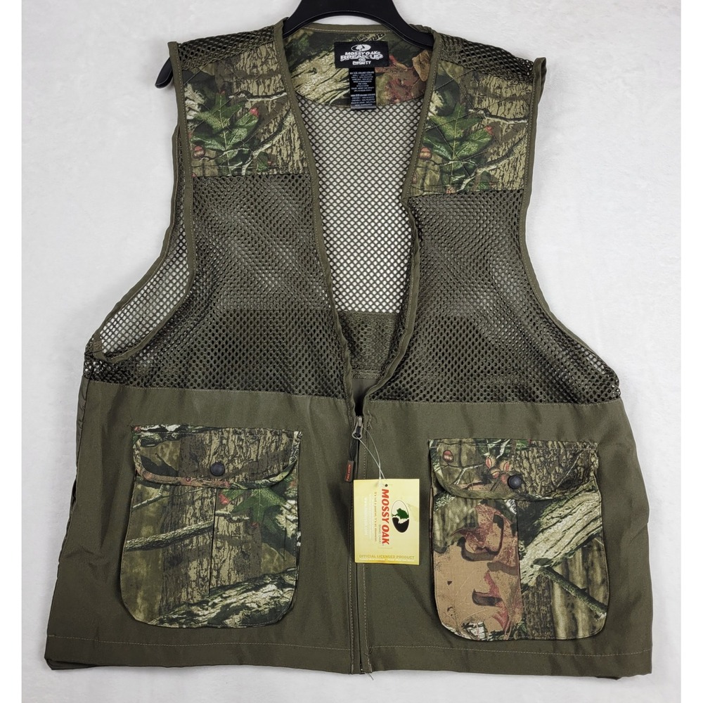 Mossy Oak Break-Up Infinity Hunting‎ Vest XL/2XL Camo Mesh Game Bag Pockets
